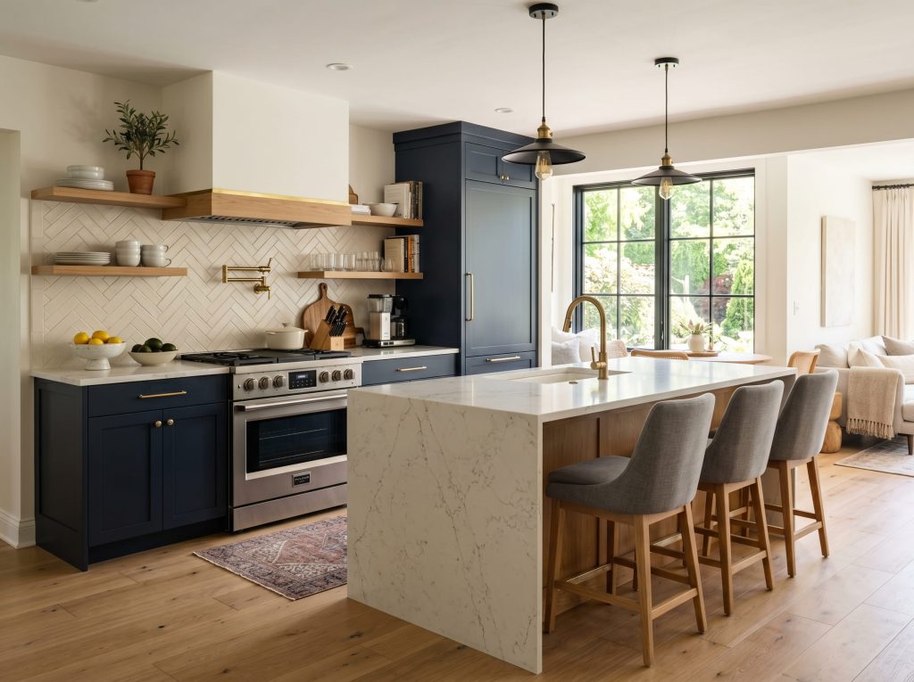 Modern kitchen remodel Rochester