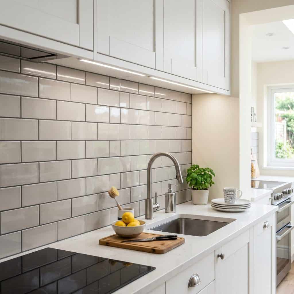 Processing of Backsplash installation